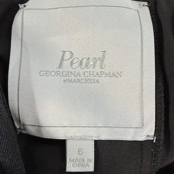 Pearl Georgina Chapman Black Lace Mini Dress Size 6 Romantic Whimsigoth Sexy Y2K - Picture 4 of 15